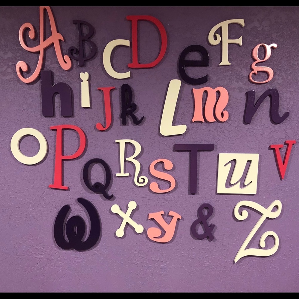 Alphabet hanging wall Decor